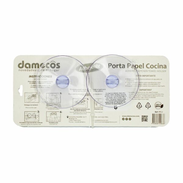 Porta Papel Cocina Adherente DAMECOS Unidad - Imagen 2