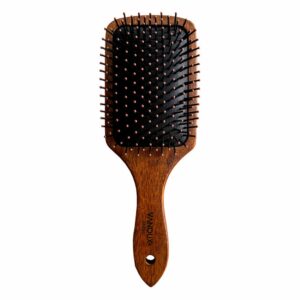 Cepillo De Cabello Elaborado En Madera Masajeador Pin Delgado VANDUX Pequeño
