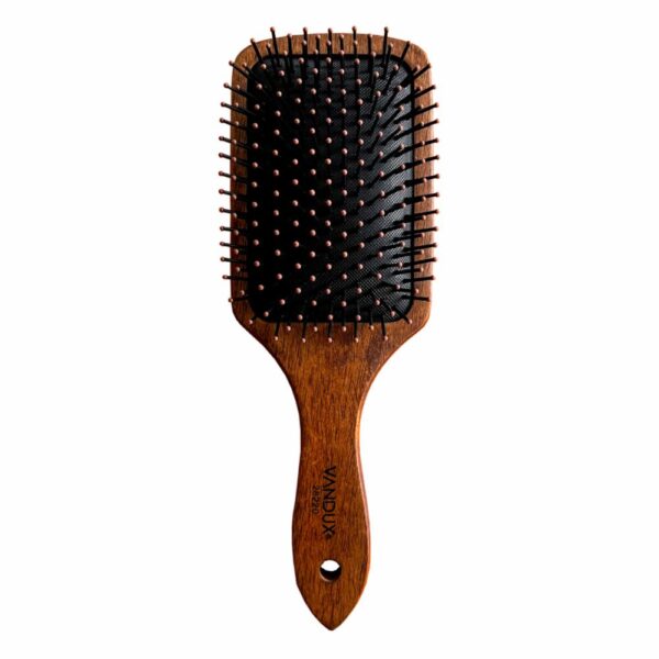 Cepillo De Cabello Elaborado En Madera Masajeador Pin Delgado VANDUX Pequeño