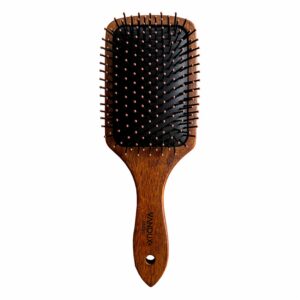 Cepillo De Cabello Elaborado En Madera Masajeador Pin Delgado VANDUX Pequeño