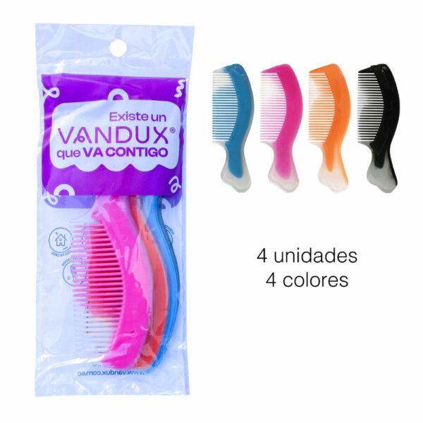 Vincha Para Cabello Caimán Pinza Delgada Elaborado En Fibra Trigo VANDUX Unidad - Imagen 2