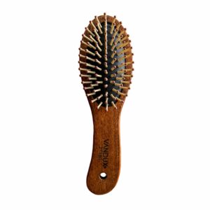 Cepillo De Cabello Elaborado En Madera De Pin Grueso Masajeador VANDUX Mediano