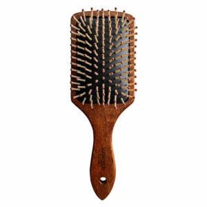 Cepillo De Cabello Elaborado En Madera Con Pin Grueso Masajeador VANDUX Mediano
