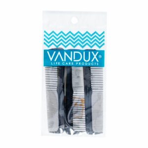 Peine De Cabello Negro De Bolsillo VANDUX X3Uds