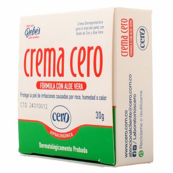 Crema Dermoprotectora Con En Aloe Vera CERO 30 G - Imagen 3