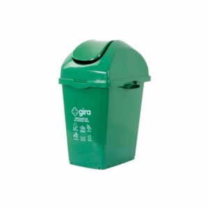 Papelera Gira Verde Tapa Vaivén NOVEDADES 27 L