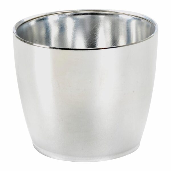 Maceta Bahía Crome Plata FERCON 9 Cm