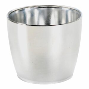 Maceta Bahía Crome Plata FERCON 9 Cm