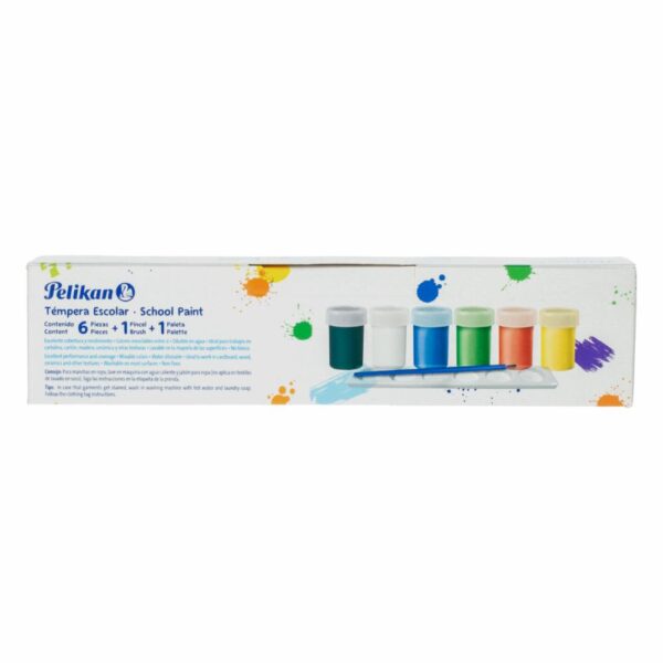 Témperas De Colores PELIKAN X 6 Uds - Imagen 2