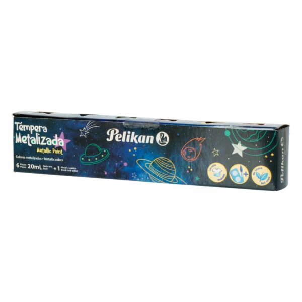 Témperas Metálica Colores Surtido De 20Ml PELIKAN X 6 Uds - Imagen 3
