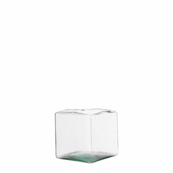 Velón Cuadrado Transparente OTUN 10 X 10 Cm