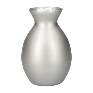 Florero Rea Matices Suave Plateado OTÚN 15,5 X 10 Cm