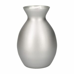 Florero Rea Matices Suave Plateado OTÚN 15,5 X 10 Cm