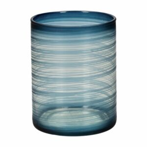 Velón Cosmos Azul Marino OTÚN 10 X 7,8 Cm