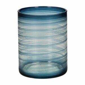 Velón Cosmos Azul Marino OTÚN 10 X 7,8 Cm