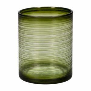 Velón Cosmos Verde Militar OTÚN 10 X 7,8 Cm