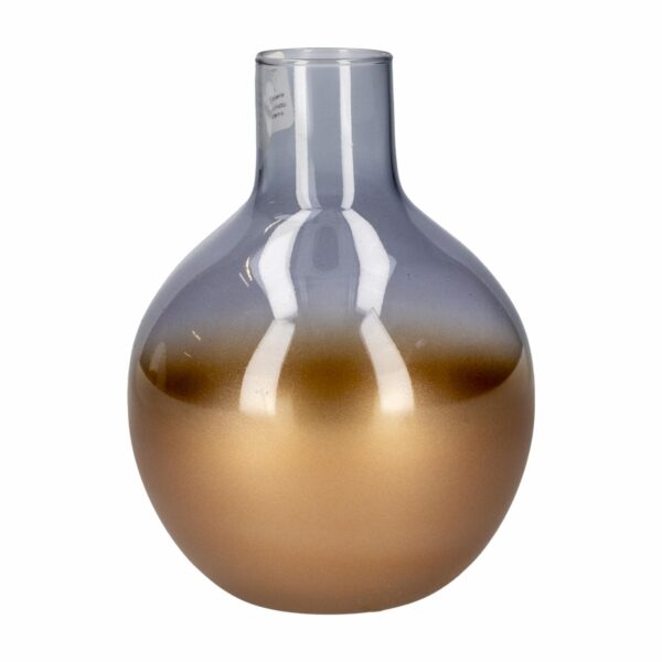 Florero Metis Vita 02 Dorado OTUN 17 X 13  Cm