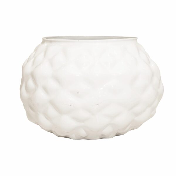 Acuario Bomba Ba25 Rombos Decoración Loft Blanco OTÚN 23x28x1Cm