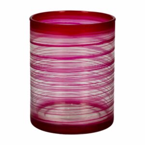 Velón Cosmos Rosa OTÚN 10 X 7,8 Cm