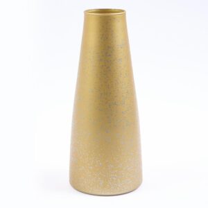 Botella Gélida Especial Decoración Mykonos Dorado Mate OTÚN 25x10,5x1Cm