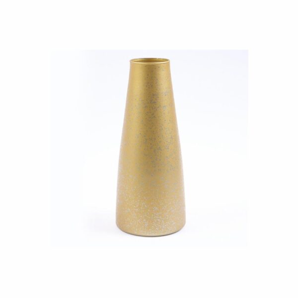 Botella Gélida Especial Decoración Mykonos Dorado Mate OTÚN 25x10,5x1Cm