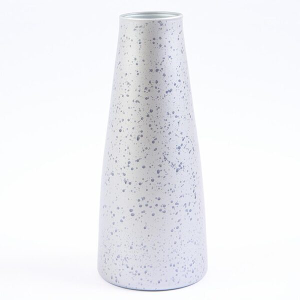 Botella Gélida Especial Decoración Mykonos Plateado Mate OTÚN 25x10,5x1Cm