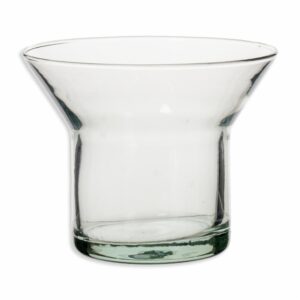 Florero De Cristal Tipo Velón Lumia Con Forma de Campana OTÚN Unidad