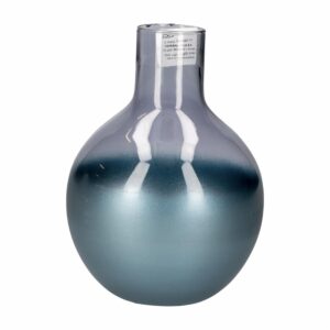 Florero Metis Vita 02 Azul OTUN 17 X 13  Cm
