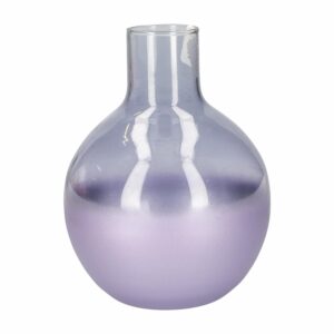 Florero Metis Vita 02 Lila OTUN 17 X 13  Cm