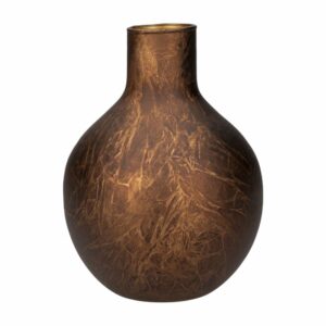 Florero Metis Oxido Bronce OTÚN 17 X 13 Cm