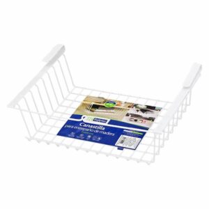 Canastilla Para Entrepaño Madera Plast Blanco REJIPLAST Unidad