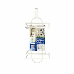 Soporte Doble Papel Higiénico Plastificado Blanco REJIPLAST Unidad