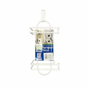 Soporte Doble Papel Higiénico Plastificado Blanco REJIPLAS Unidad