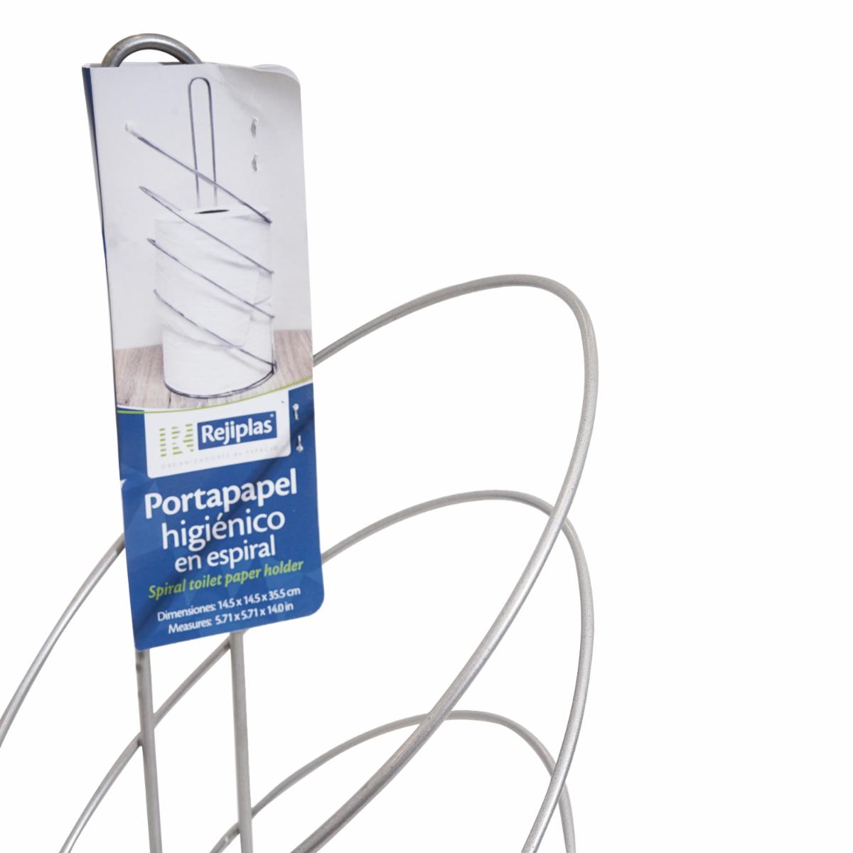 Porta Papel Higiénico Spiral Pintado Metalizado Satín REJIPLAS Unidad