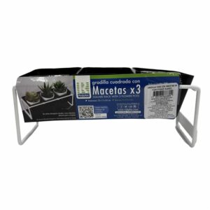 Gradilla Cuadrada Con Maceta REJIPLAS Unidad
