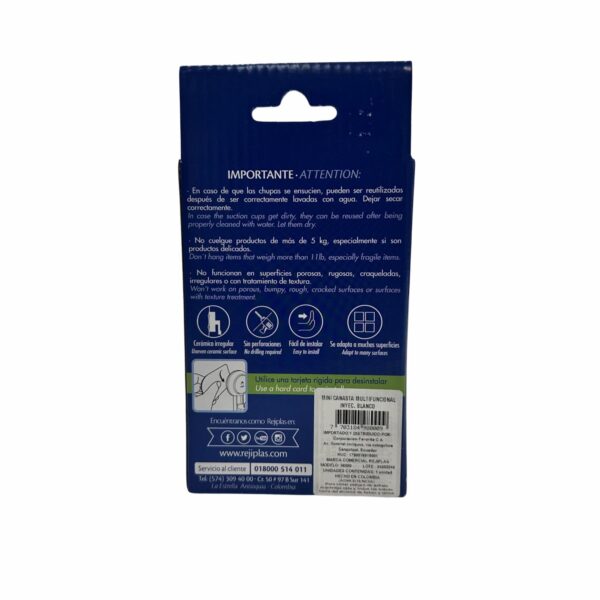 Jabonera Blanca REJIPLAST Unidad - Imagen 3