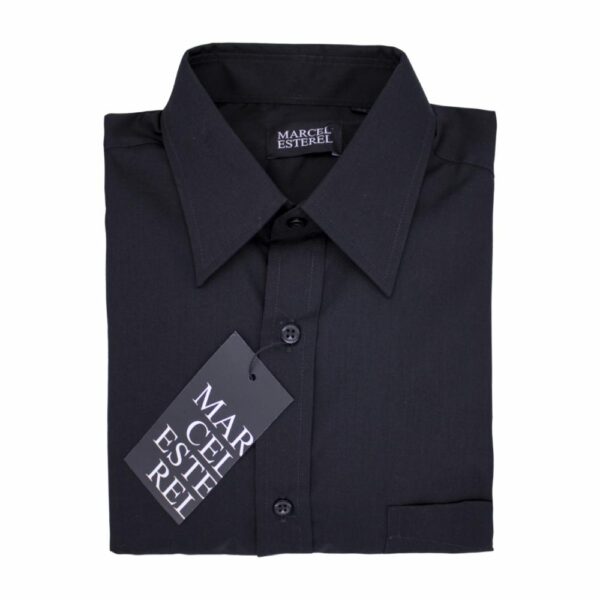 Casual Formal Manga Larga Fondo Entero Negro MARCEL ESTEREL