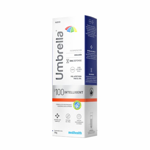 Protector Solar Facial Intelligent Anti Age Fluido Spf100 UMBRELLA 50 G - Imagen 2