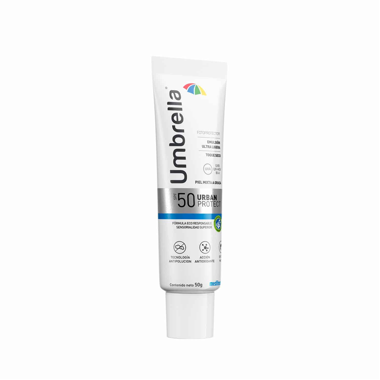 Protector Solar Facial Urban UVA Spf50 UMBRELLA 50 G - Imagen 3