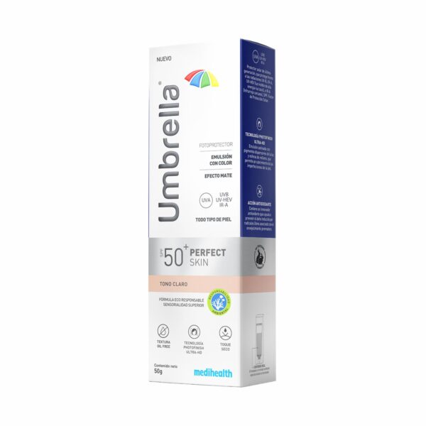 Protector Solar Facial Base Fluida Claro Spf50 UMBRELLA 50 G - Imagen 2
