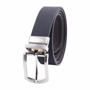 Cinturón Hombre Con Hebilla Reversible De Cuero Negro con Café BLUE STYLE