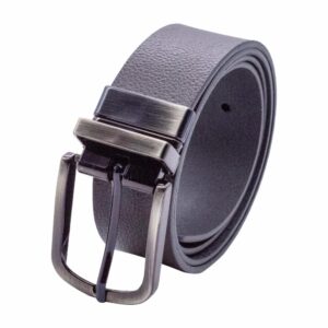 Cinturón Hombre Con Hebilla Reversible De Cuero Café con Negro BLUE STYLE