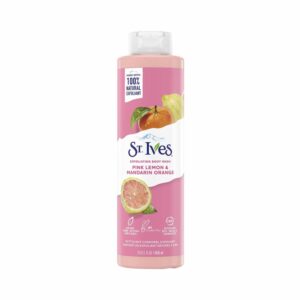 Jabón De Ducha Exfoliante Limón Rosado Y Naranja Mandarina ST. IVES 650 Ml