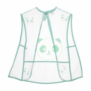Delantal Escolar Estampado Pandas Sin Manga MULTIPROYECTOS Talla 6