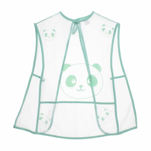 Delantal Escolar Estampado Pandas Sin Manga MULTIPROYECTOS Talla 6
