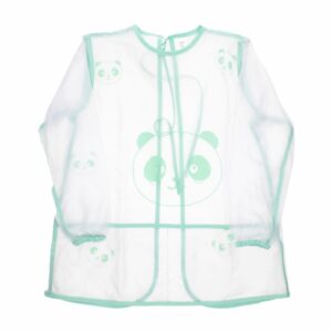Delantal Escolar Estampado Pandas Con Manga MULTIPROYECTOS Talla 6