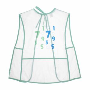 Delantal Escolar Estampado Números Sin Manga MULTIPROYECTOS Talla 8