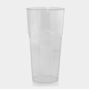 Vaso Plástico Octagonal Cristal Policarbonato 473 Ml PERSAL 31015