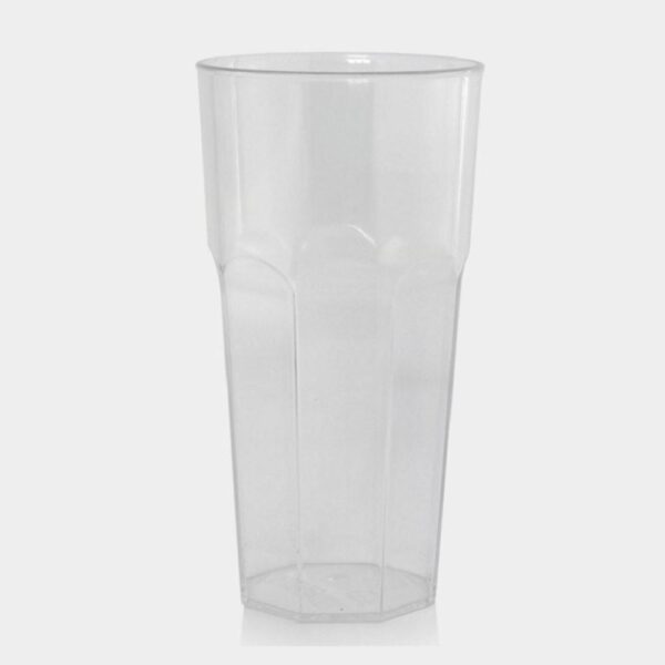 Vaso Plástico Octagonal Cristal Policarbonato 473 Ml PERSAL 31015