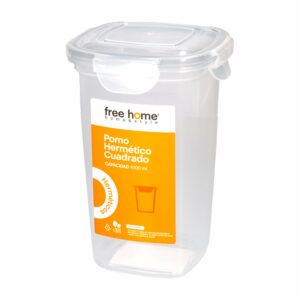 Pomo Hermético Cuadrado FREE HOME 1000 Ml